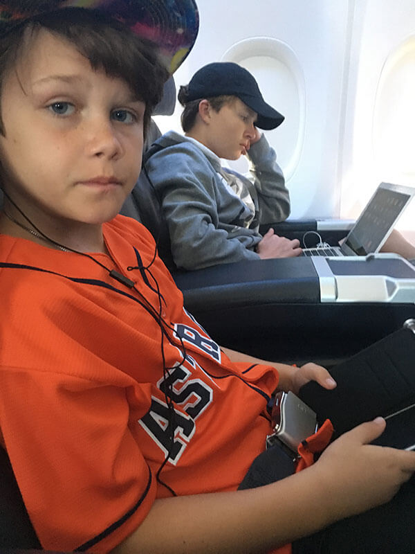 The boys on the plane